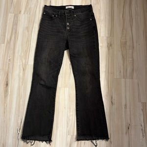 Madewell Cali Boot Cut Black Jeans size 26